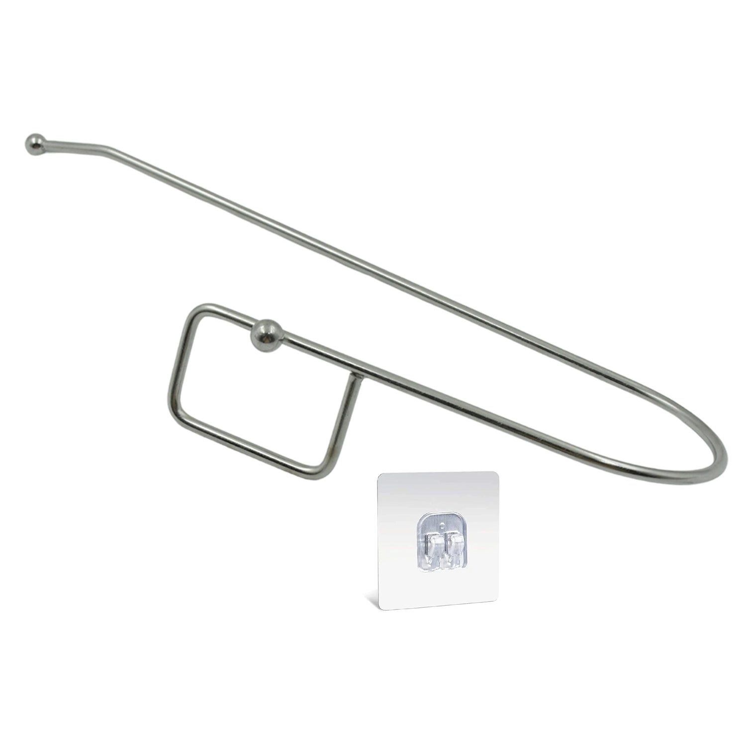 9385 Stainless Steel Drill Free Self-Adhesive Paper Roll Holder Tissue Paper Stand Towel Bar Hanger Kitchen Towel Holder for Kitchen Bathroom Toilet (Pack of 1) 9385 Stainless Steel Drill Free Self-Adhesive Paper Roll Holder Tissue Paper Stand Towel Bar Hanger Kitchen Towel Holder for Kitchen Bathroom Toilet (Pack of 1)